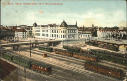 11739148 Basel BS Neues Postgebaeude Beim Bundesbahnhof Litho Basel BS - Sonstige & Ohne Zuordnung