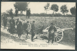 La Grande Guerre 1914/- Bataille De La Marne - Mise En Batterie De "notre 75 " - Mab 5969 - Weltkrieg 1914-18