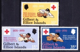 RED CROSS / CROIX ROUGE - Gilbert & Ellice Islands / 1970,100 Th Aniversary Of The Foundation Of British Red Cross - MNH - Gilbert & Ellice Islands (...-1979)