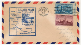 Etats Unis => Env Depuis La Grande Oregon 28 Sept 1946 - U.S. Air Mail First Flight AM 70 - - Briefe U. Dokumente