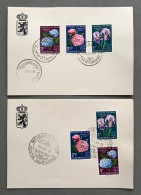 Serie Floralies 1959 , 1F , 2,50F , 3F , Mondorf-Les-Bains , Luxembourg , Sonderstempel - Otros & Sin Clasificación