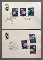 Briefmarken , Mondorf-Les-Bains , Floralies 1959 , 1F , 2,50F , 3F , Luxembourg , Sonderstempel - Andere & Zonder Classificatie