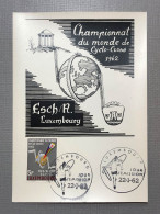 Championnat Du Monde Cyclo-Cross 1962 Esch/Alzette , Luxembourg , Jour D'Emission 22-1-62 - Cartes Maximum