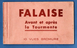 14 Calvados Falaise Carnet 10 Vues Avant Et Apres La Tempete Destructions Guerre 39 - 45 - Falaise