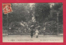 A10 34 HERAULT SETE CETTE ENTREE DU CHATEAU D'EAU 2 FILLETTES EN 1910 - Sete (Cette)