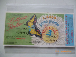 Biglietto Lotteria Italia 1989 - Lottery Tickets