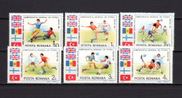 Romania 1985 Football Soccer World Cup Set Of 6 MNH - 1986 – México