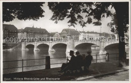 11738723 Basel BS Mittlere Rheinbruecke Rheinpartie Basel BS - Andere & Zonder Classificatie