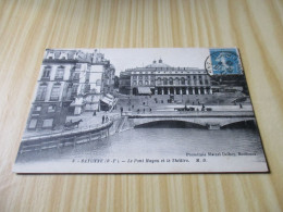 CPA Bayonne (64).Le Pont Mayou Et Le Théâtre - Carte Animée. - Bayonne