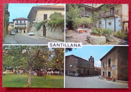 POSTAL POST CARD SANTILLANA DEL MAR SANTANDER CANTABRIA VISTAS VIEWS VUES..SPAIN RENAULT 2 CV 2CV..ETC ESPAGNE CARTOLINA - Cantabrië (Santander)