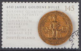 Deutschland Mi.Nr.2516  650 Jahre Goldener Bulle - Goldsiegel ( Selbstklebend) - Gebraucht