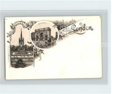 11738151 London Marble Arch Albert Memorial Litho - Andere & Zonder Classificatie