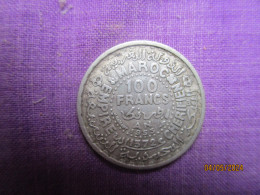 Maroc: 100 Francs 1953 (argent) - Marokko