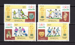 Senegal 1986 Football Soccer World Cup Set Of 4 MNH - 1986 – Messico