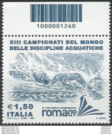 2009 Italia Discipline Acquatiche Codice A Barre MNH Unif. 3164cb - Sonstige & Ohne Zuordnung