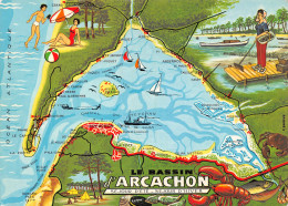 33 ARCACHON Joli Dessin Du Bassin  30 (scan Recto Verso)MG2801 - Arcachon