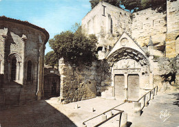 SAINT EMILION Place Du Marché Entrée De L'église Carte GAUFFREE  49 (scan Recto Verso)MG2803 - Saint-Emilion