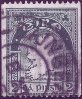 Ireland 1935 Rare Vertical Coil 2d Map Perf 15 X Imperf., Used With Dangan Offaly Cds 18 XI (36) - Usati