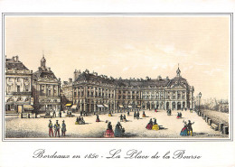 BORDEAUX  En 1850 Place De La Bourse Dessin De Lebreton  15 (scan Recto Verso)MG2808 - Bordeaux