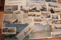 Lot De 106g D'anciennes Coupures De Presse Et Photo De L'aéronef Américain Douglas C-124 "Globemaster" - Aviación