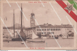 Af848 Cartolina Riva Di Trento Visioni Della Nuova Italia - Trento