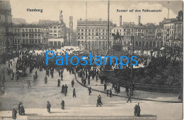 228132 GERMANY HAMBURG CONCERT AT THE TOWN HALL MARKET POSTAL POSTCARD - Other & Unclassified