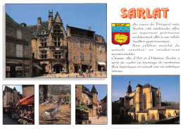 SARLAT 5 Vues  De La Ville   20 (scan Recto Verso)MG2812 - Sarlat La Caneda