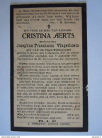 Doodsprentje Cristina Aerts Kessel 1873 - 1934 Wed. Josephus Franciscus Vingerhoets - Imágenes Religiosas