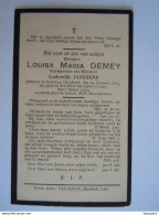 Doodsprentje Louisa Maria Demey Everberg 1879 Lier 1934 Echtg. Lodewijk Janssens - Images Religieuses