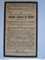 Doodsprentje Josephus Ludovicus De Ridder Lier 1871 Kessel 1934 Wed. Leonia Maria Theresia Proost - Imágenes Religiosas