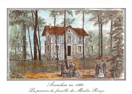 ARCACHON En 1864 Villa Du Moulin Rouge Pension De Famille  15 (scan Recto Verso)MG2815 - Arcachon