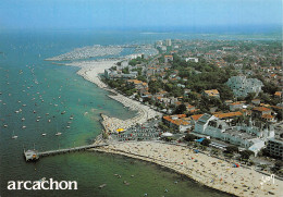 ARCACHON  La Station Vue Du Ciel Photo M Le COLLEN  7 (scan Recto Verso)MG2816 - Arcachon