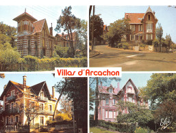 ARCACHON  Quatre Belles Villas De La Station  8 (scan Recto Verso)MG2816 - Arcachon