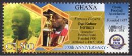 GHANA 2004 - 1v - MNH - Osei Kuffour - Fußball - Futbol Futebol - Centenary FIFA Soccer Calcio - Bayern - Ghana Error - Ongebruikt