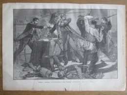 1884  Gravure RUSSIE Assassinat  SAINT PETERSBOURG  Colonel SOUDEIKINE Chef De La Police - Non Classés