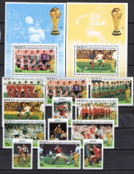 St. Vincent - Grenadines Bequia 1986 Football Soccer World Cup Set Of 12 + 2 S/s MNH - 1986 – Messico