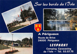 PERIGUEUX  LESPARAT Camping Caravaning De L Isle 17  (scan Recto Verso)MG2820 - Périgueux