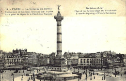 *CPA - 75 PARIS La Colonne De Juillet - Place De La Concorde - Animée - Places, Squares