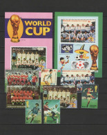 St. Vincent - Grenadines Union Island 1986 Football Soccer World Cup Set Of 8 + 2 S/s MNH - 1986 – México