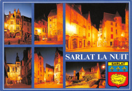 SARLAT Multivues De La Cite Medievale La Nuit   14 (scan Recto Verso)MG2828 - Sarlat La Caneda