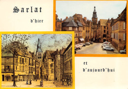 SARLAT  2 Vue De La Ville Hier Et Aujourd Hui    22  (scan Recto Verso)MG2828 - Sarlat La Caneda