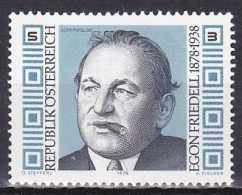 Austria, 1978, Egon Friedell, 3s, MNH - Unused Stamps