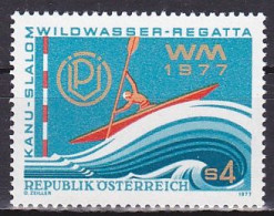 Austria, 1977, White Water Canoe Race, 4s, MNH - Nuevos