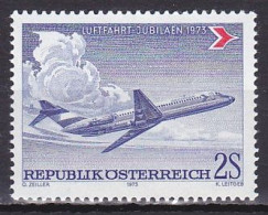 Austria, 1973, Austrian Airlines Anniv, 2s, MNH - Ongebruikt