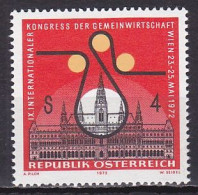 Austria, 1972, Public & Co-operative Economy Cong, 4s, MNH - Nuovi