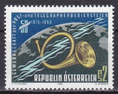 Austria, 1969, Post And Telegraph Employees Union 50th Anniv, 2s, MNH - Nuovi