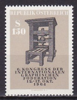 Austria, 1964, International Graphical Federation Cong, 1.50s, MNH - Ungebraucht