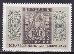 Austria, 1966, Austrian National Bank 150th Anniv, 3s, MNH - Nuovi