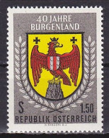 Austria, 1961, Burgenland Part Of Austrian Republic 40th Anniv, 1.50s, MNH - Nuevos