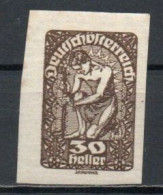 Austria, 1919, Allegory, 30h/Imperf, MH - Ungebraucht